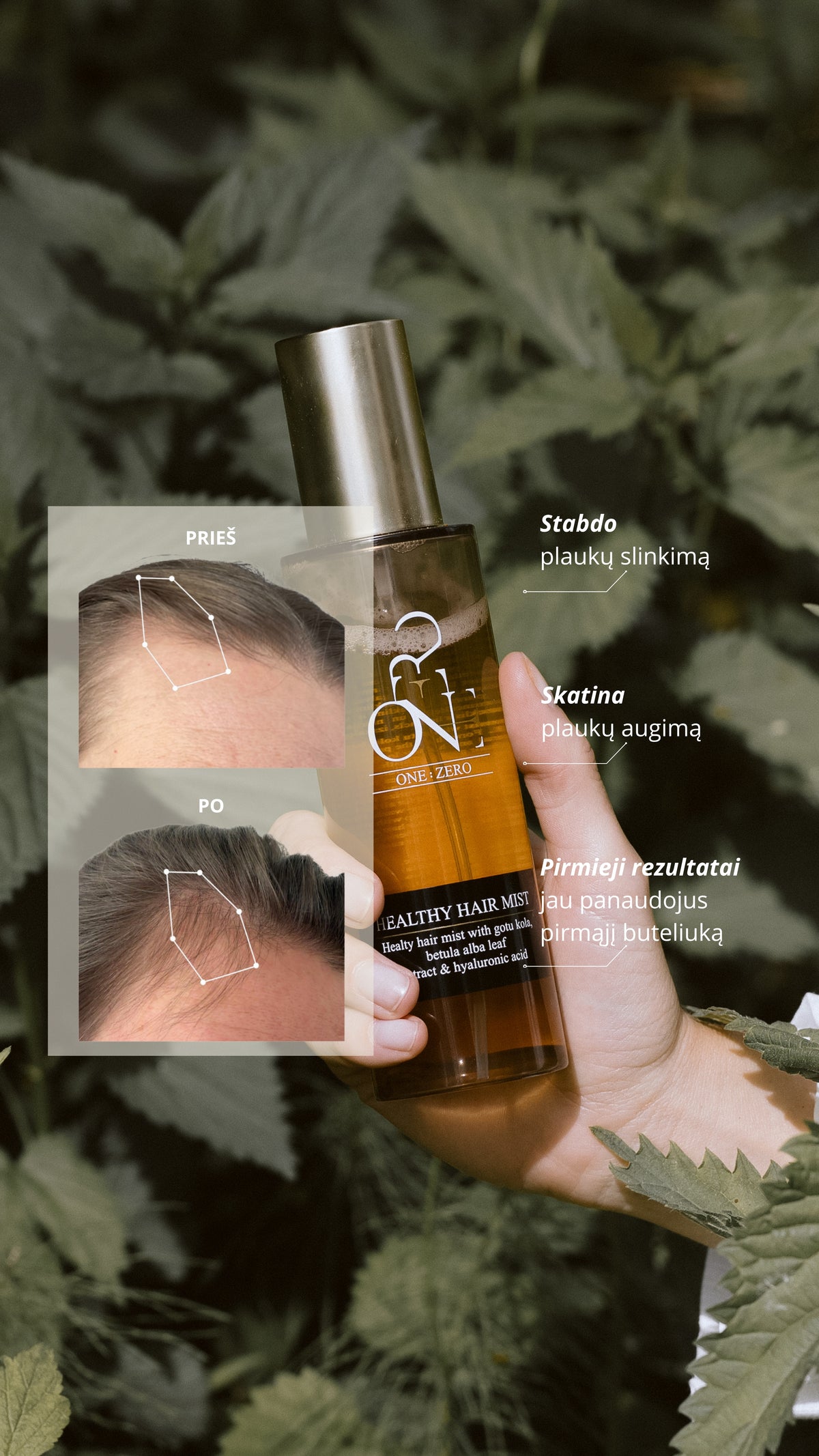 [lt] Healthy Hair Mist: saugo nuo plaukų slinkimo, skatina plaukų augimą